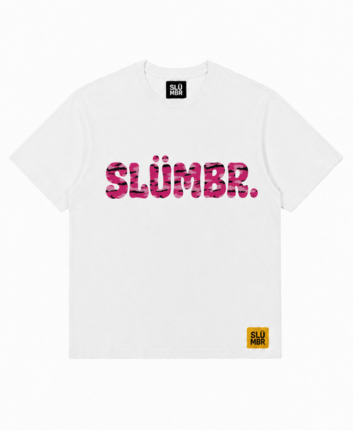 SLÜMBR - T-shirt Blanc Camo Rose