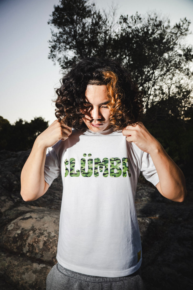 Blanc camo vert